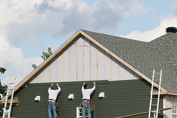 Professional Siding Installation technician working in Hendersonville, NC